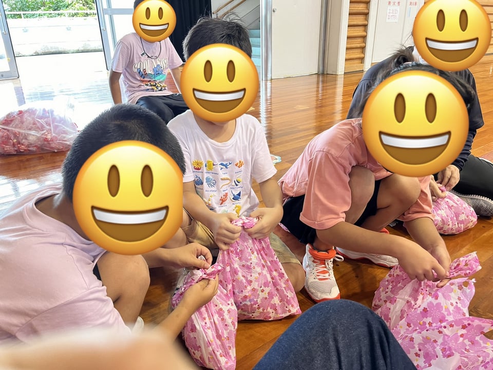 沖縄県母子・寡婦福祉会の母子運動会:子どもたち